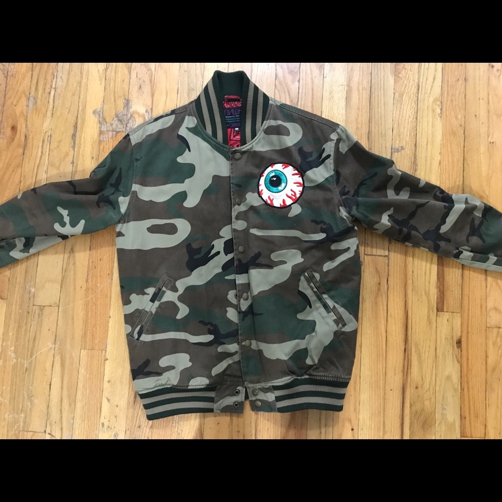 Mishka camo varsity jacket